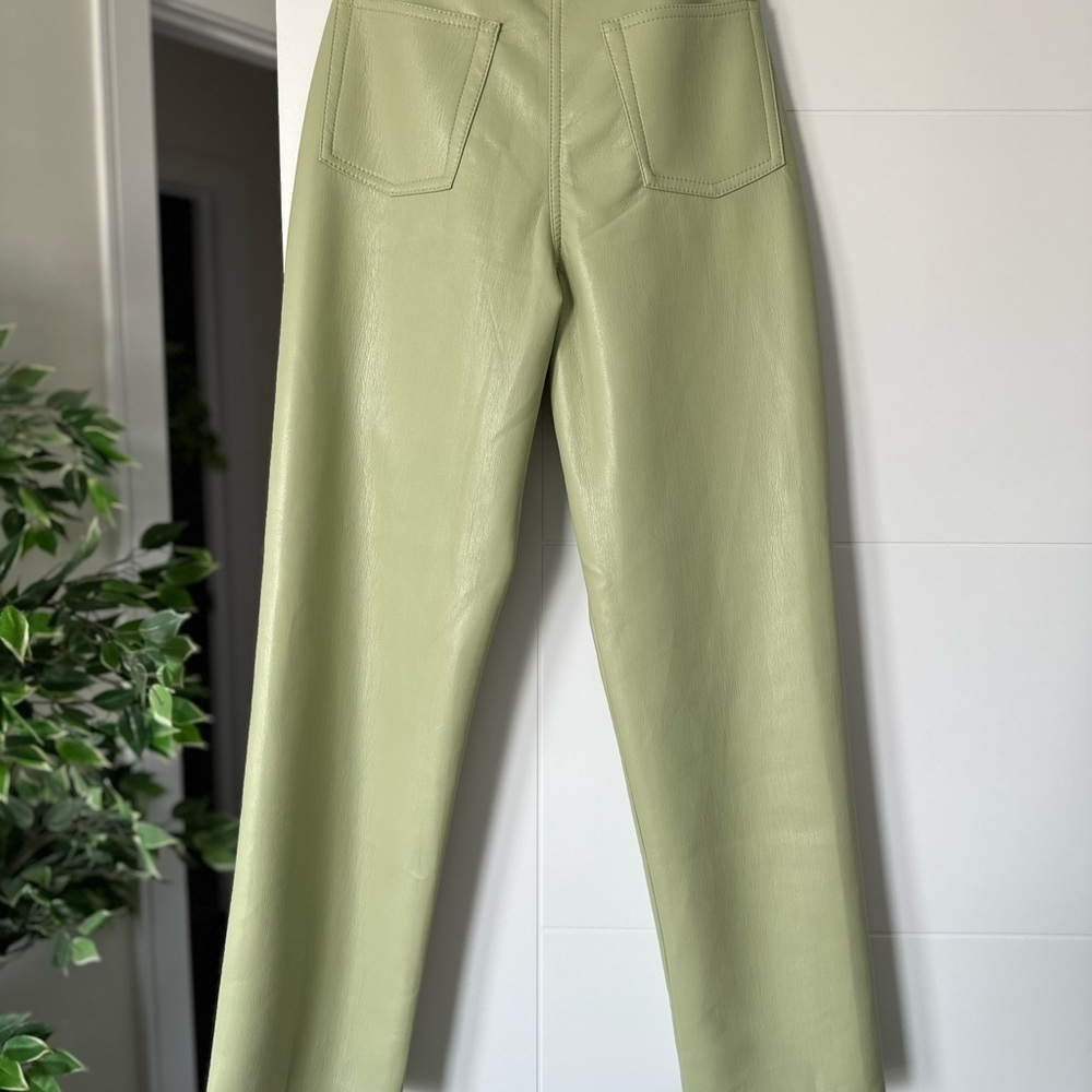 BNWT MELINA HIGH RISE SAGE GREEN PANTS - Picture 7 of 9